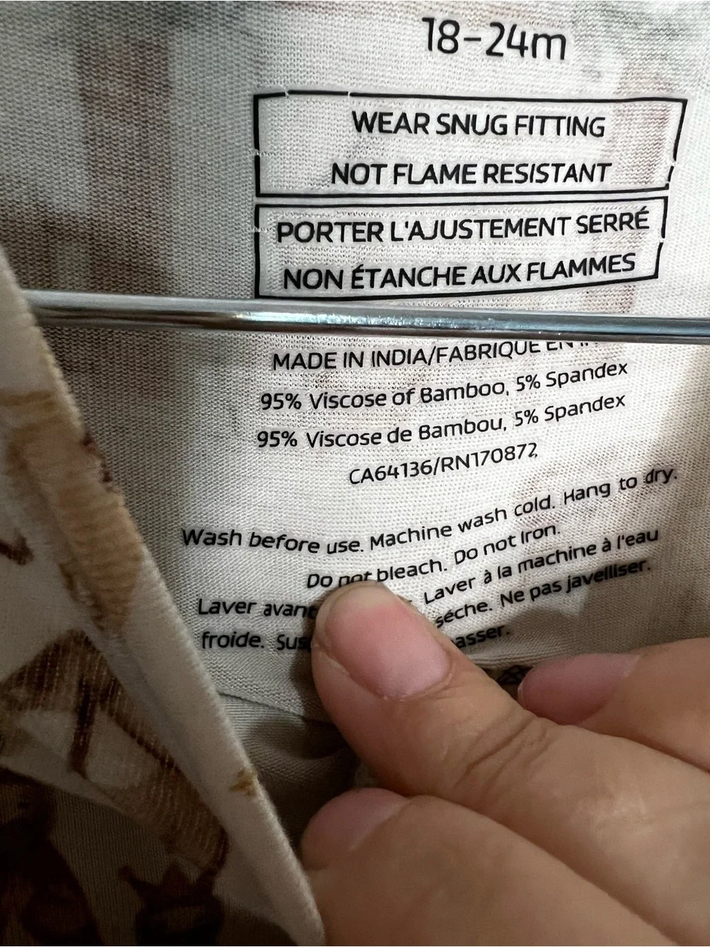 Holy Pals Luke2:1-20 Away in the Manger Nativity Viscose From Bamboo Pajamas